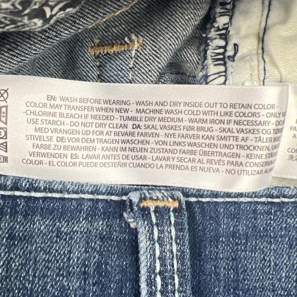 Ariat REAL Jeans Womens 29R Mid Rise Boot Entwined Stretch Western Cowgirl Ocean - Picture 8 of 14